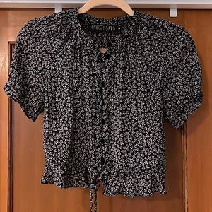 Christy Dawn Floral Button Top